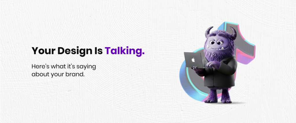 tiktok purple monster graphic designer