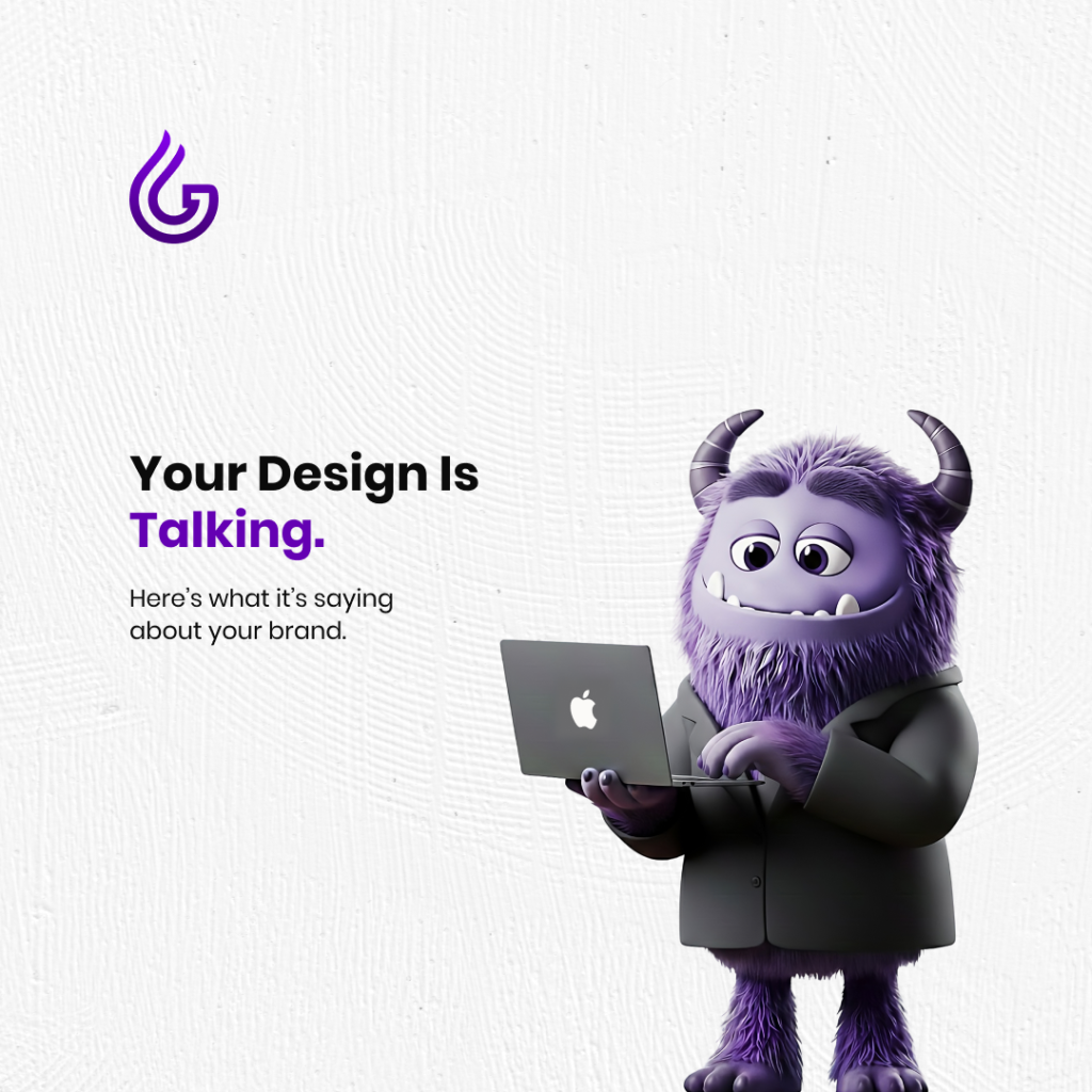 tiktok purple monster graphic designer