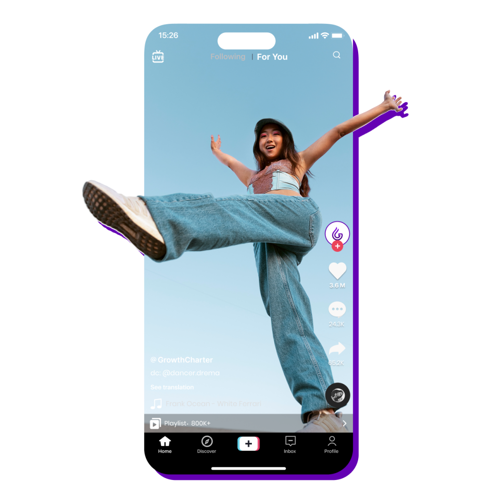 girl dancing on tiktok