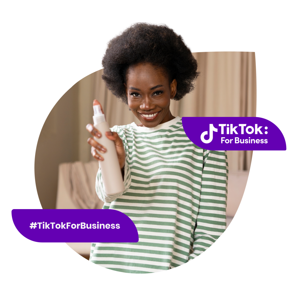 growthcharter lady sampling products on tiktok